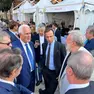 Il presidente Regione Friuli Venezia Giulia, Massimiliano Fedriga, al Festival delle Regioni, Venezia, con il presidente della Toscana Eugenio Giani