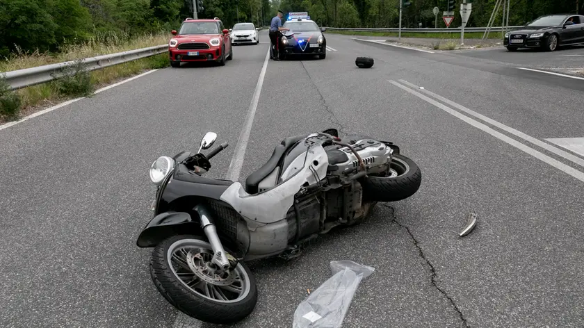 Lo sccoter coinvolto nell'incidente (Bonaventura)