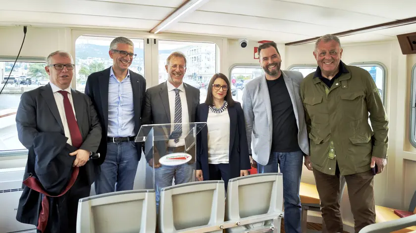 La presentazione delle nuove corse serali del Delfino Verde (Lasorte)