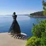 La statua “Addio” di Zvonimira Obad. Foto Novi List