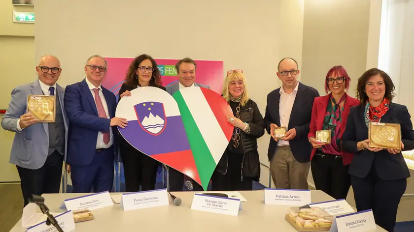 Alcuni momenti dell’iniziativa #Go2025Fenice svoltasi venerdì a Gorizia. Fotoservizio Tibaldi