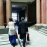 L’atrio del tribunale di Trieste, dove si è celebrato il processo. Foto Bruni