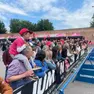 I primi tifosi in piazzale Burchiellati a Treviso (fotofilm)