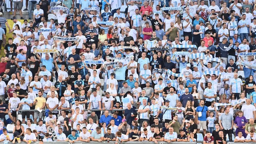 I tifosi del Rijeka calcio (foto da Hnk Rijeka)