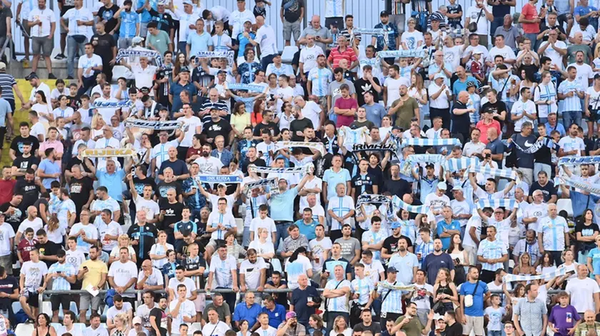 I tifosi del Rijeka calcio (foto da Hnk Rijeka)