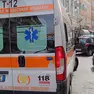 L'ambulanza del 118 in Corso Saba