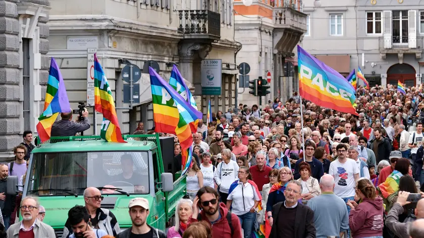 Il corteo per la Palestina a Trieste (Silvano)