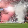 La Curva Furlan gremita di tifosi durante la gara di ritorno del playout con il Caldiero (Lasorte)