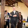 Il ministro Alessandro Giuli durante la visita a palazzo Attems (Tibaldi)