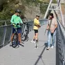 La ciclovia transfrontaliera in una foto di archivio