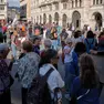 Presidio dei sindacati indetto un anno fa sotto al Municipio contro la delibera sul nuovo asilo di Roiano (Silvano)