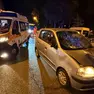 La macchina coinvolta nell'incidente in via Giulia