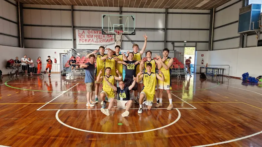 Il Cus Trieste dopo la vittoria in semifinale contro Torino