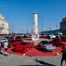 Le auto della Mitteleuropean Race in piazza Unità (Silvano)