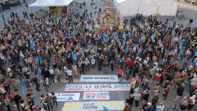 Manifestazione No Ovovia (foto Massimo Silvano)