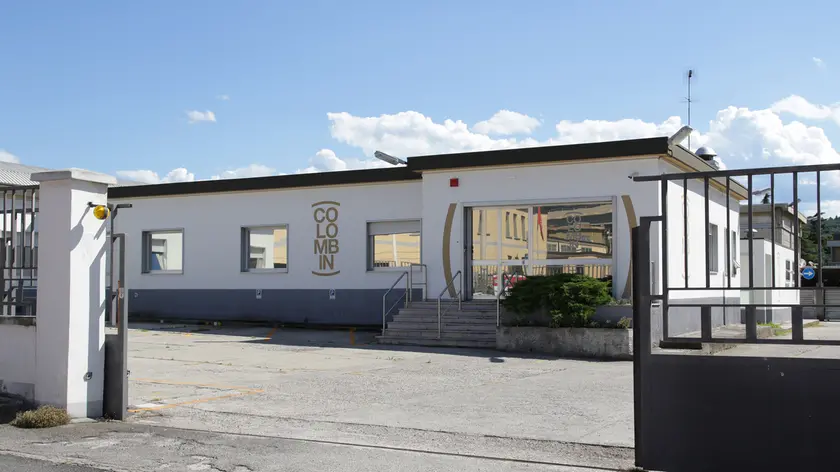 L’ingresso in zona industriale della Colombin, la storica azienda che produceva tappi in sughero Foto Lasorte