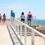 Il maxi-pontile di fresca inaugurazione, già al centro di una serie di comportamenti irregolari (Foto Bonaventura)