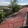 La pista di atletica leggera della scuola Biagio Marin di Servola Foto Andrea Lasorte