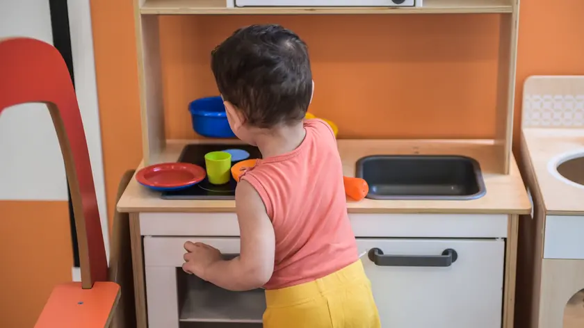 Un asilo nido in una foto di repertorio