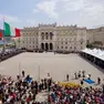 La festa dei carabinieri in piazza Unità (Silvano)