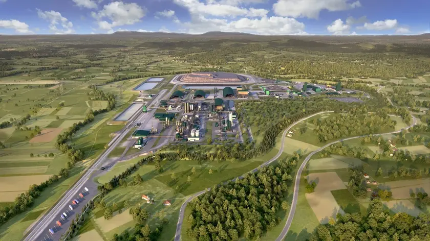 Un render della futura miniera di litio in Serbia, tratto dal sito della compagnia Rio Tinto