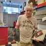 Alfredo Podgornik, titolare del music shop di via Mazzini a Gorizia