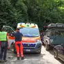 I soccorsi sul luogo del malore fatale. Foto Tibaldi