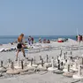 Ecco come si presentava mercoledì mattina il cantiere della spiaggia di Castelreggio Foto Massimo Silvano