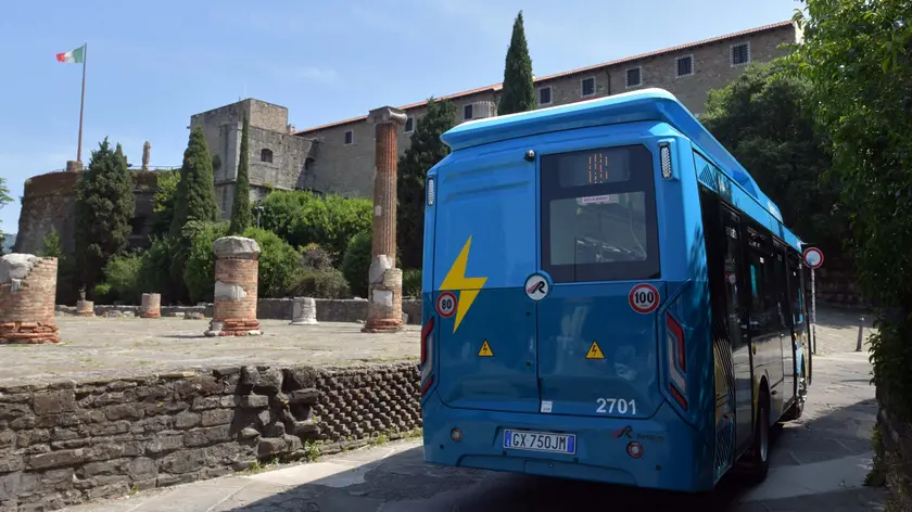 Uno dei nuovi bus elettrici (Bruni)
