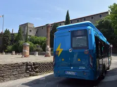 Uno dei nuovi bus elettrici (Bruni)