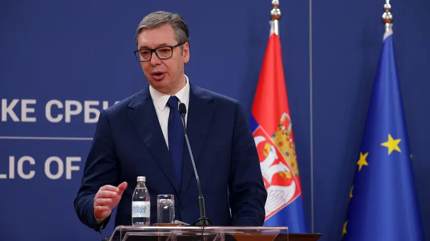 Il presidente serbo, Aleksandar Vučić
