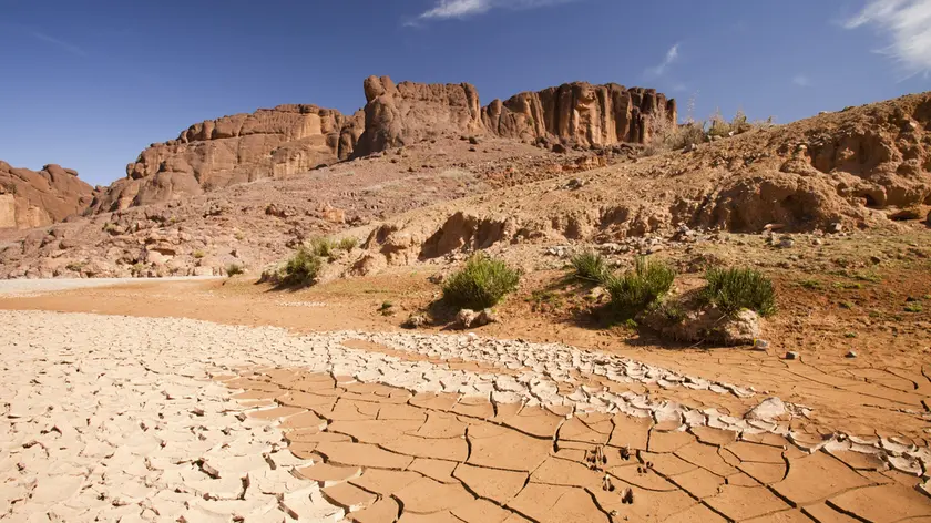 Siccità in Marocco in alto. Foto Agf