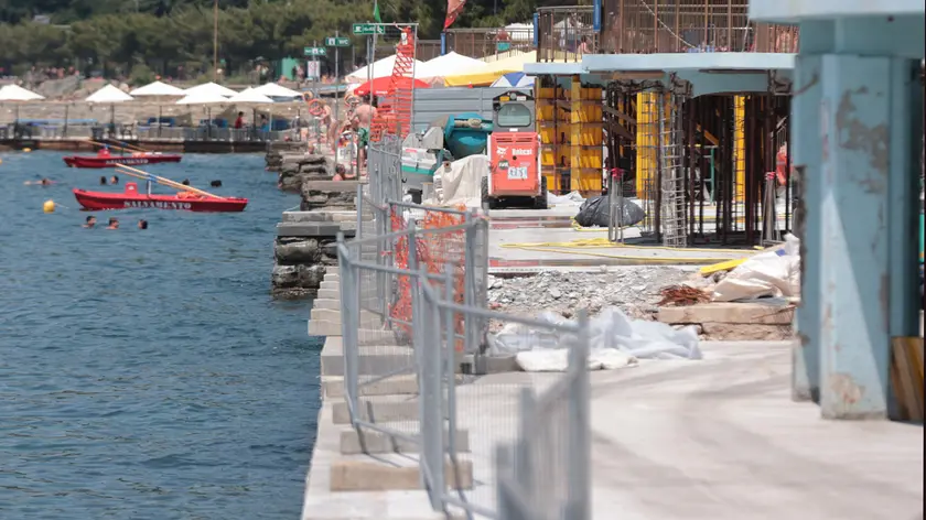 Il cantiere dei Topolini a Barcola (Lasorte)
