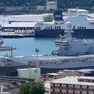 La portaerei della Marina militare italiana “Cavour” all’Arsenale di Trieste Foto Massimo Silvano