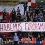 Lo striscione appeso dai tifosi contro Sassari (Lasorte)