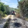 L'intervento dei Vigli del fuoco a San Dorligo della Valle