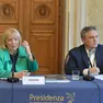 La direttrice Contessa con il vicedirettore Nem con delega a Il Piccolo Fabrizio Brancoli. Foto Bruni
