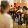 Alcuni studenti il giorno della prima prova (Bonaventura)
