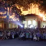 Spettatori alle proiezioni al Giardino Pubblico