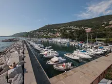 Una panoramica del porticciolo di Barcola che da via Almerigo Grilz a piazzale 11 settembre precede l’inizio della pineta di Barcola Foto Lasorte