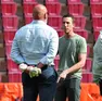 Il presidente Ben Rosenzweig parla con l’ad Sebastiano Stella (Lasorte)