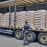 Il carico di pellet sequestrato dalla Gdf