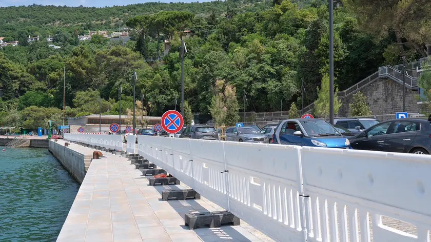 L’area terminata nella baia di Grignano. Foto Silvano
