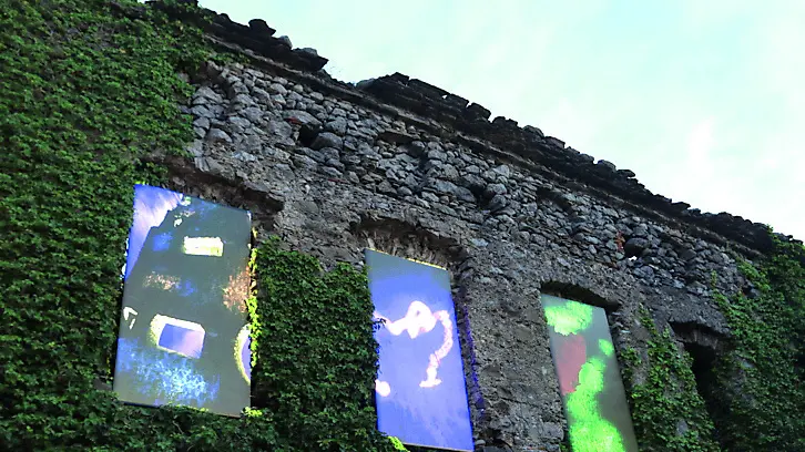 Una delle installazioni in mostra