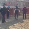 Carabinieri impegnati in un controllo all’interno di un cantiere edile