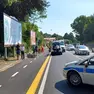 La Polizia sul luogo dell'incidente