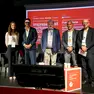 Sofia Treu, Gianpaolo Martinelli, Tiziano Portelli, Fabrizio Russo e il giornalista Giulio Garau. Foto Bonaventura