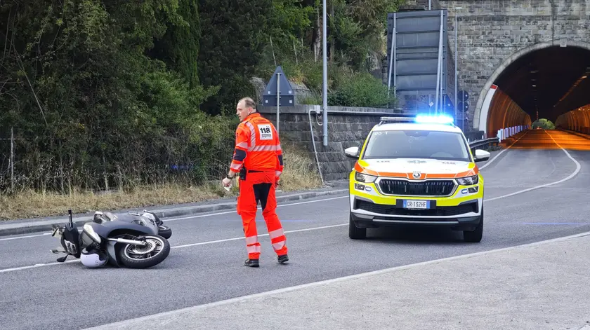 L'incidente di giovedì sera in via Flavia di Stramare (Lasorte)
