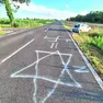 La scritta sulla Strada provinciale 19 Monfalcone - Grado