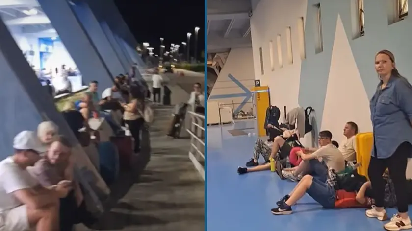 Notte di disagi quella tra ieri e oggi anche all’aeroporto di Ronchi dei Legionari